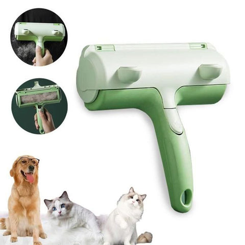 Brosse Ramasse Enlève Poils Magique Réutilisable,pour Vêtements/Tapis/Voiture/Lit - Vert