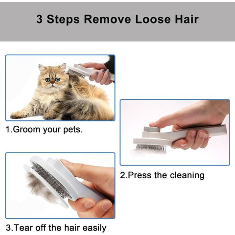 brosse de nettoyage pour poils d'animaux Chat&Chien