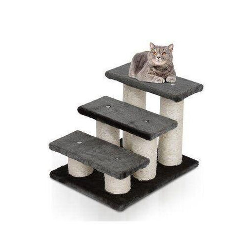 Escalier pour animaux flanelle grande douceur haute densité noir