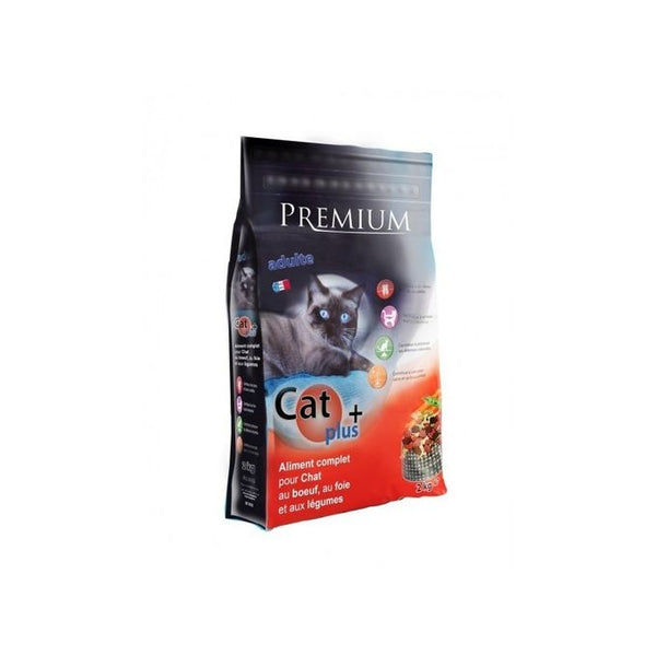 CAT+ CROUQUETTE POUR CHAT RICHE EN BOEUF FOIE LEGUMES 2 KG