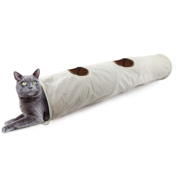 Tunnel cachette pour chat 150 cm