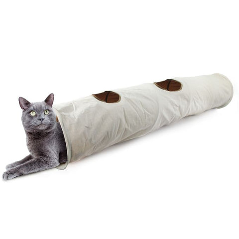 Tunnel cachette pour chat 150 cm