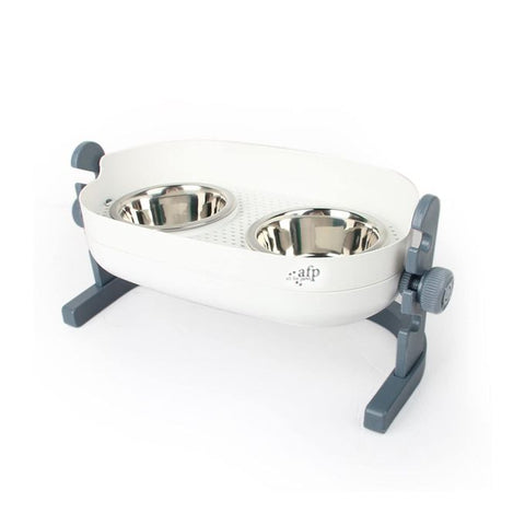 Double gamelle surélevée M- 3 hauteurs 350ml x2