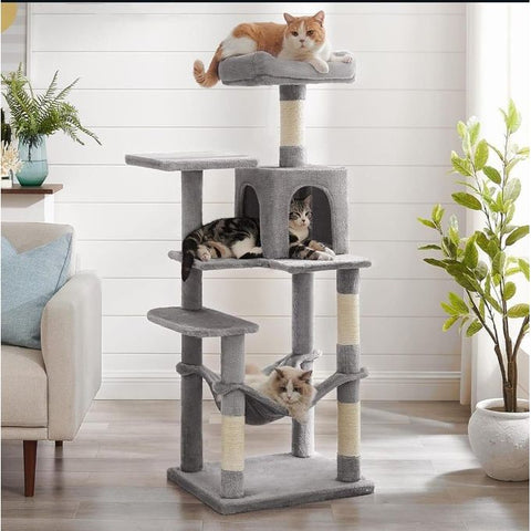 Arbre chat gris 1M/50CM