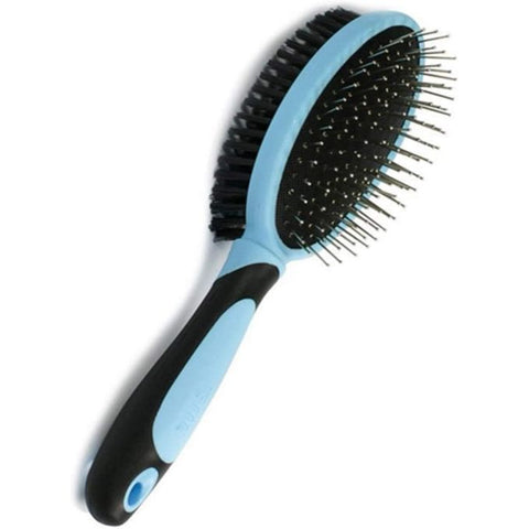 Double brosse de toilettage professionnel pour animaux de compagnie