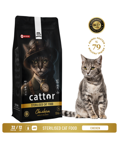 Cattor croquette pour chat stérilisé 1,5kg