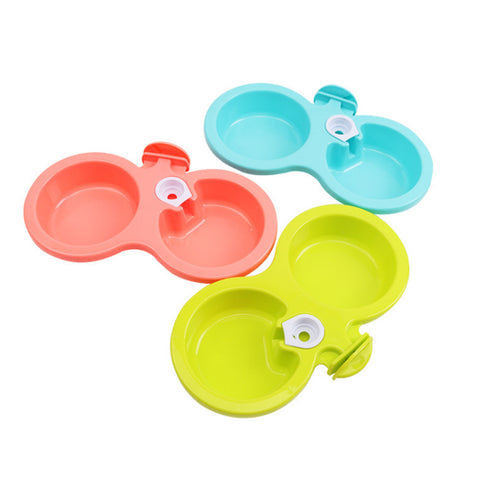 double bol d'alimentation pour chien et chat, cage suspendue