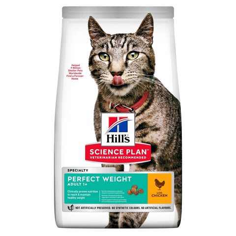 Hill’s Science Plan Perfect Weight pour Chats Adultes au poulet (2.5kg)