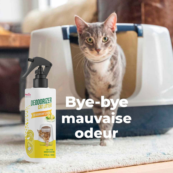 Petlux deodorant litiére citron 500ml pour chat – Animalux