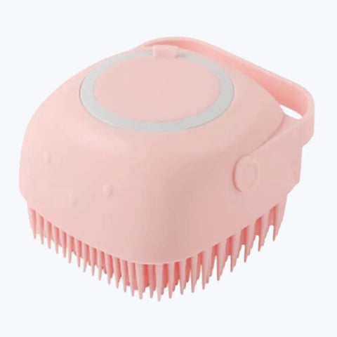 Brosse de bain en silicone souple pour animaux