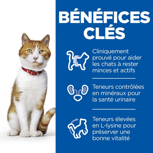 Hill’s Science Plan STERILISED Aliment pour Chat Adulte Stérilisé au poulet (10kg)