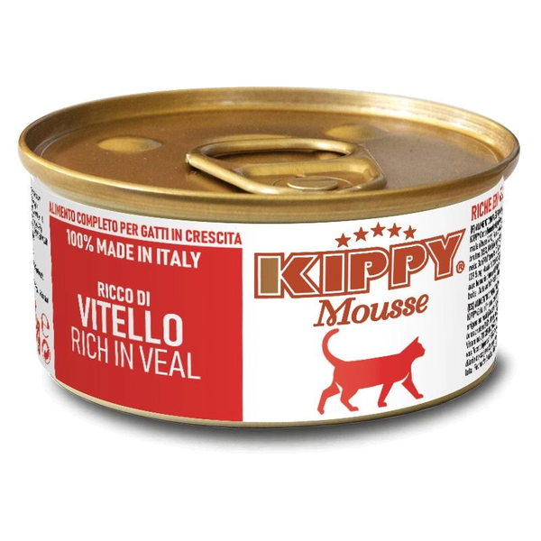Kippy Pack X10 Pate Mousse De Boeuf Pour Chats Adult 85g