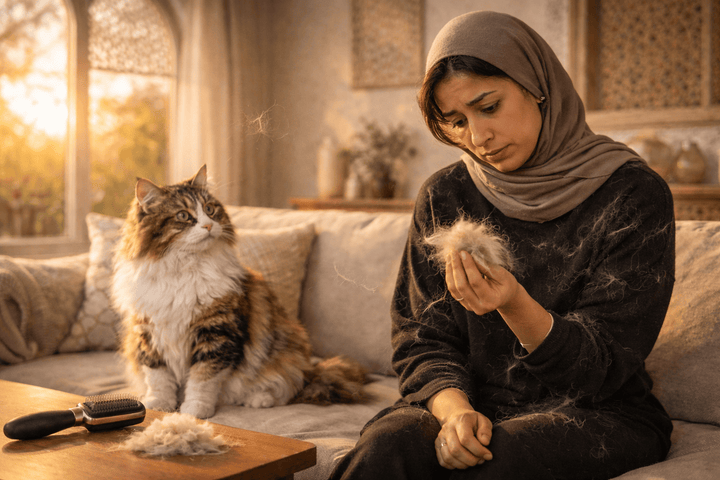 Chute de poils chez le chat