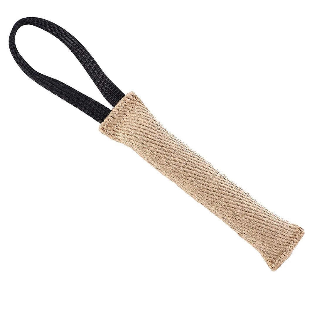 Boudin en Toile de Jute avec Support pour chien