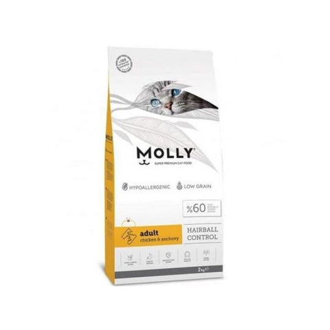 Molly Molly Hairball Control Adult Chicken & Anchovy 2kg