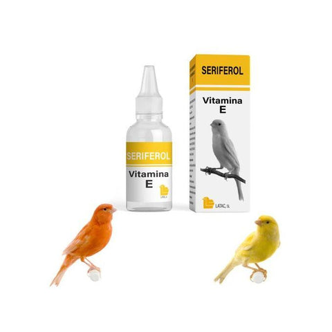 Seriferol Latac Vitamine-E Complément alimentaire pour oiseaux.
