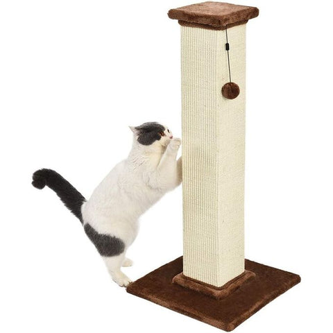 Griffoir pour chat de qualité supérieure - Taille L 41 x 89 x 41 cm, bois