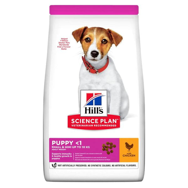 Hills croquette chien PUPPY SMALL AND MINI Dog Food with Chicken 6KG