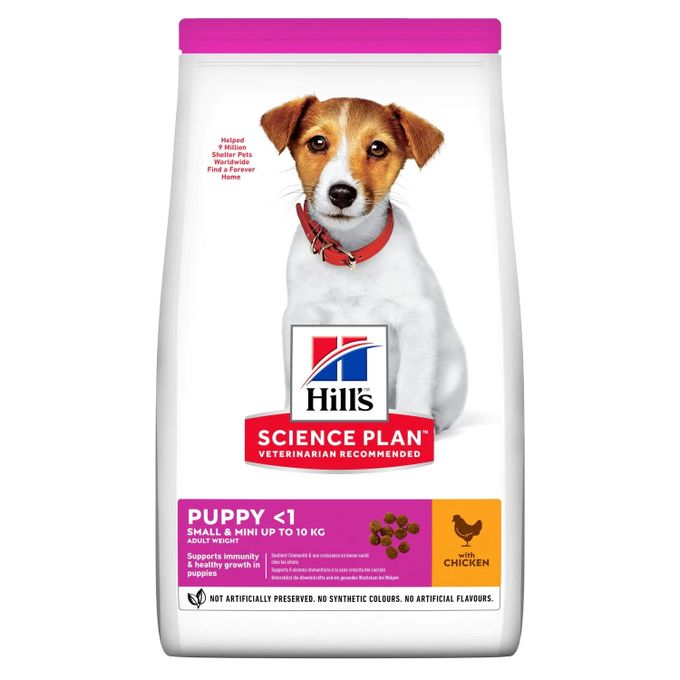 Hill’s Science Plan PUPPY Small & Mini Aliment pour Chiot au poulet (1.5kg)