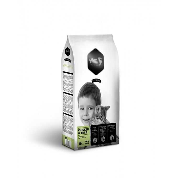 Amity Crouquette Chat Kitten Premium Poulet & Riz 10 kg