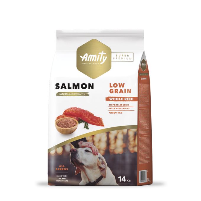 Amity Crouquette Pour Chien All Breeds Riche en Salmon 14kg