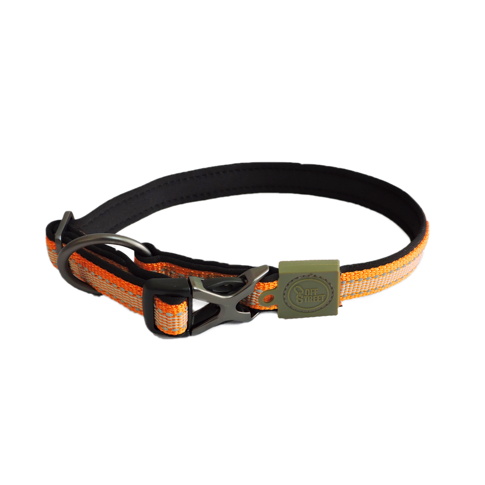 Collier mandarine réfléchissant L/M/S