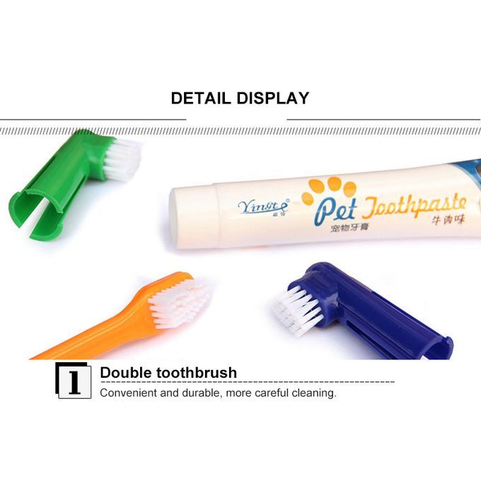 Brosse et dentifrice pour chien, soins bucco-dentaires pour chiens