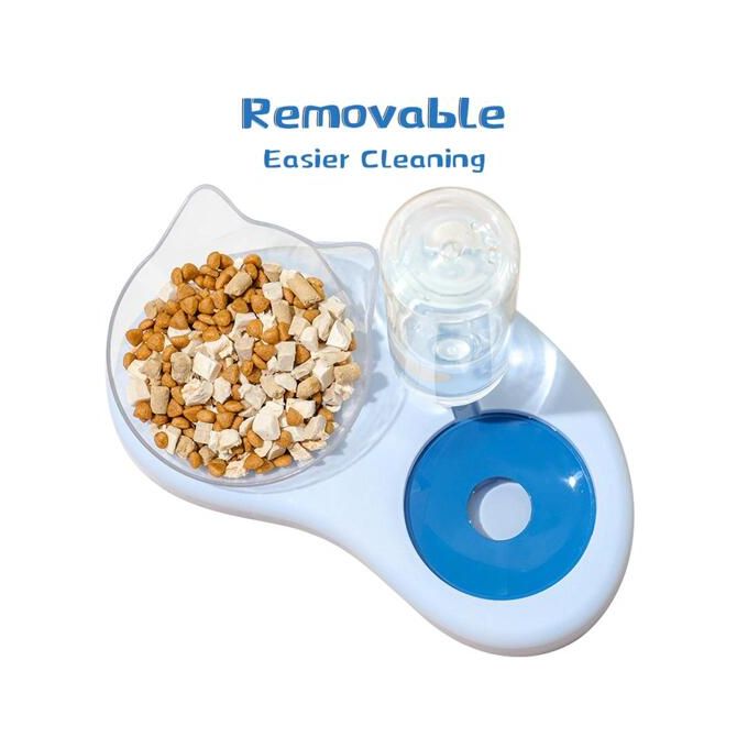 Gamelle automatique anti-choc demi-lune Chien et Chat