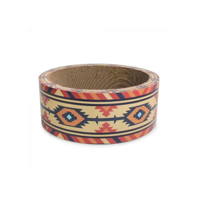 Grattoir carton rond 37 cm avec catnip