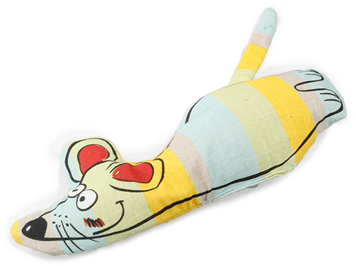 Peluche souris bleue avec catnip