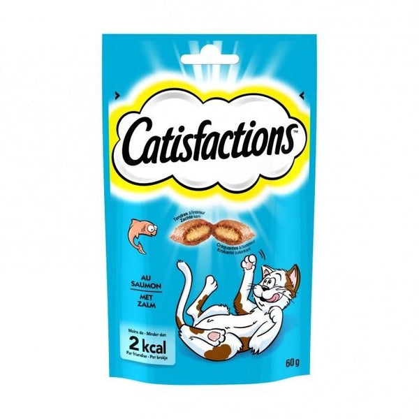 CATISFACTION Friandise Pour Chat Riche en saumon 60gr