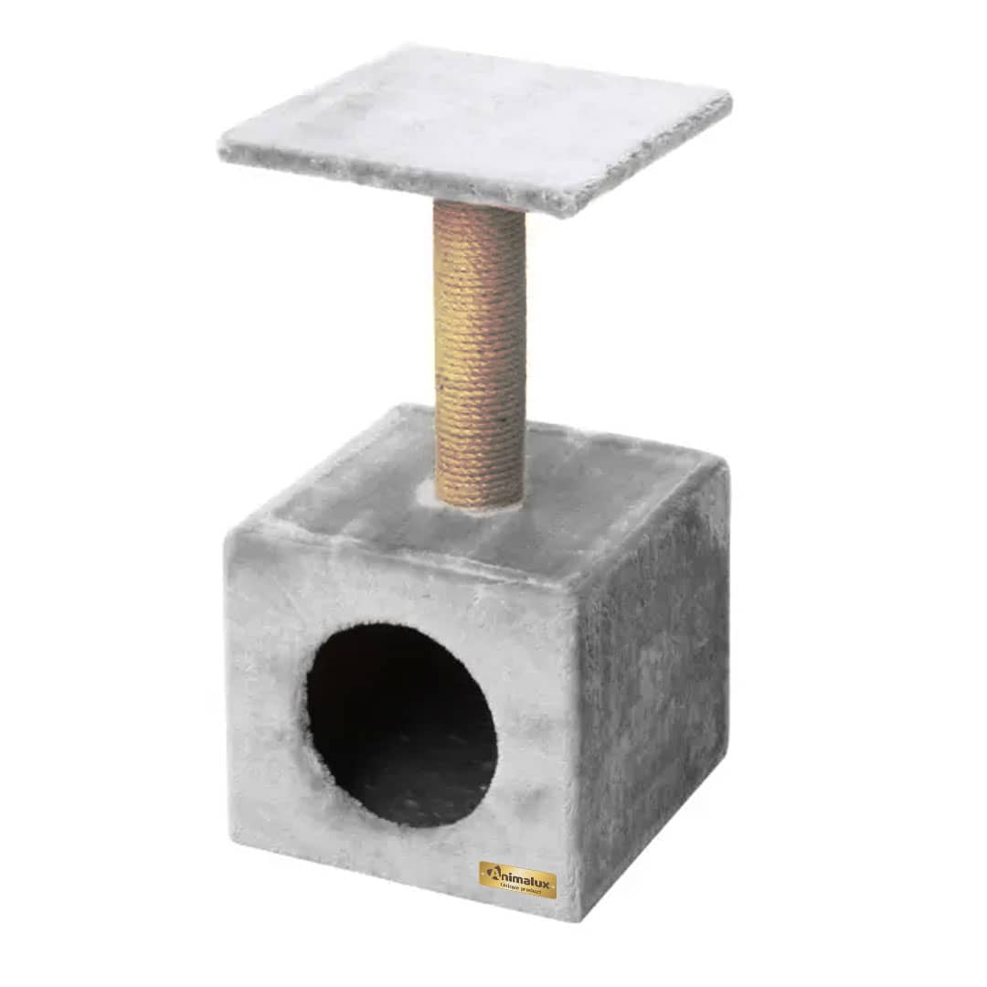 Arbre à Chat avec Niche et Griffoir – 60 cm