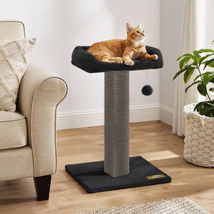 Griffoir pour chat avec Lit rembourré & jouet suspendu