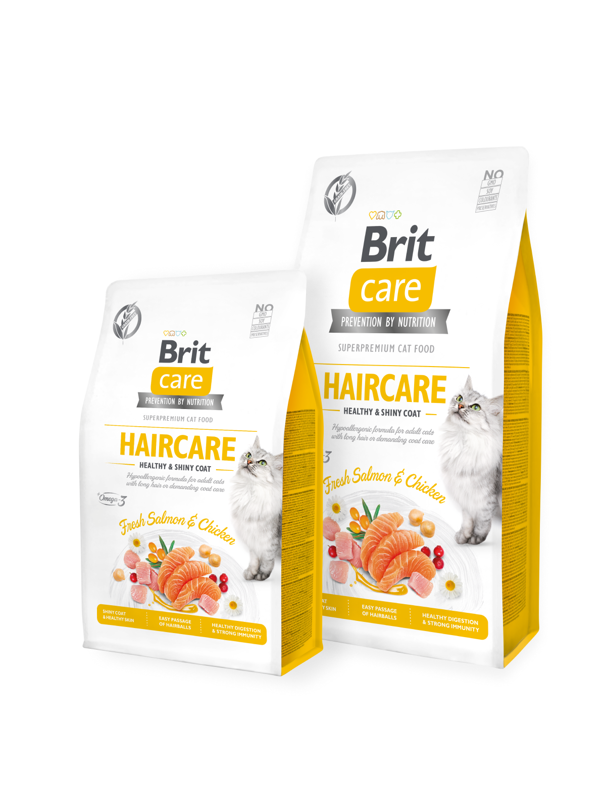 Brit Care Cat Grain-Free HAIRCARE HEALTHY AND SHINY COAT 2KG