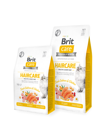 Brit Care Cat Grain-Free HAIRCARE HEALTHY AND SHINY COAT 2KG