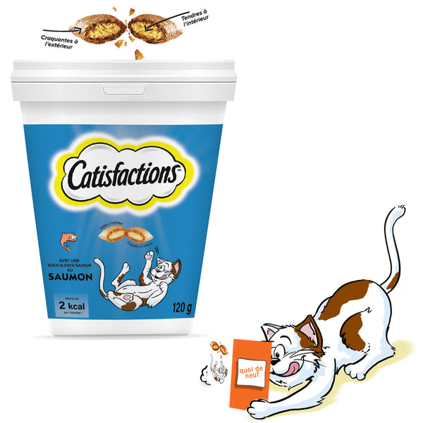 CATISFACTION  Friandise POUR CHAT au saumon 120gr