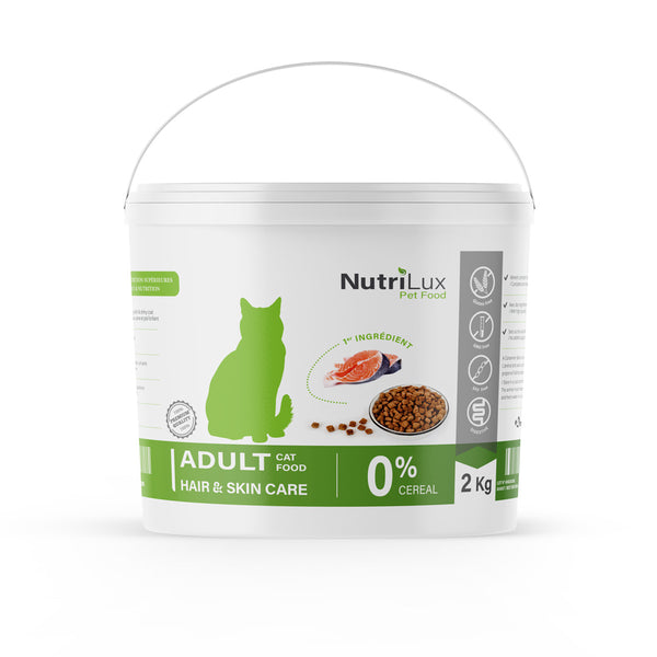 Nutrilux Croquette chat adult hair&skin 2kg