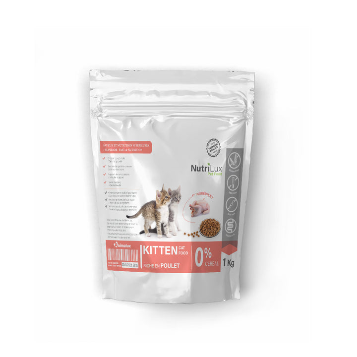 Nutrilux Croquette Kitten - Poulet - 1 Kg