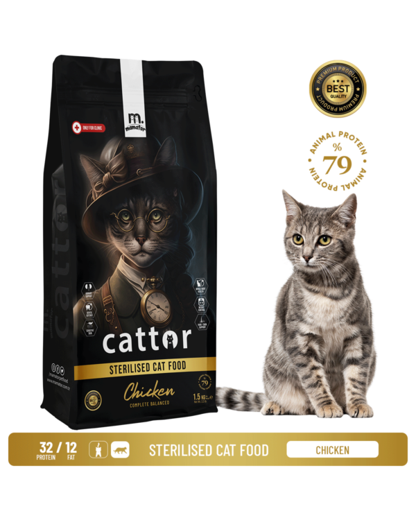 Cattor croquette pour chat stérilisé 1,5kg