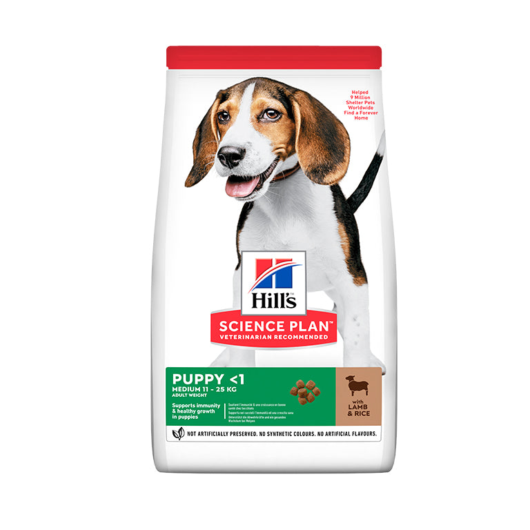 Hill’s Science Aliment pour Chiot Medium Agneau & riz (2.5kg)