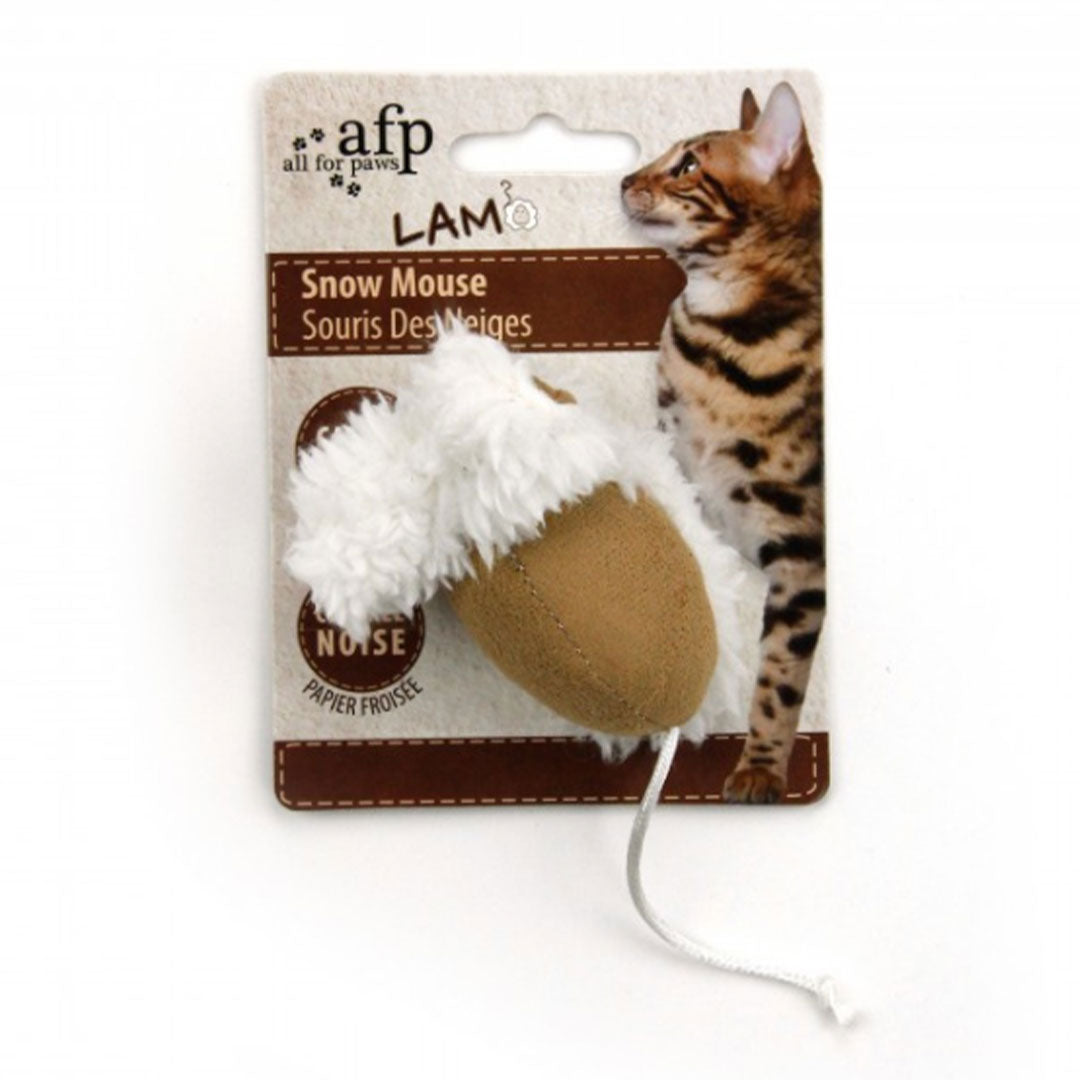 Souris des neiges avec catnip beige