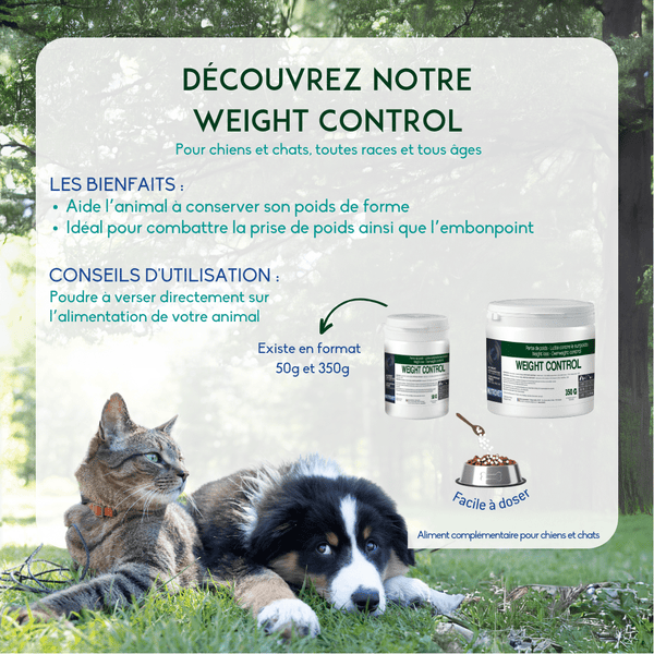 Weight control Aliment complémentaire pour chiens et chats