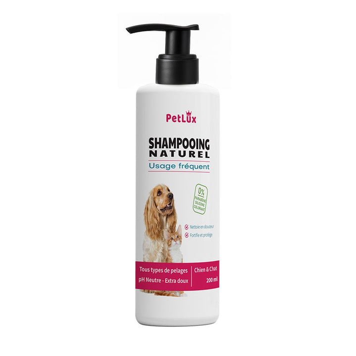 Petlux Shampooing Naturel Usage Fréquent – Chien & Chat (200ml)