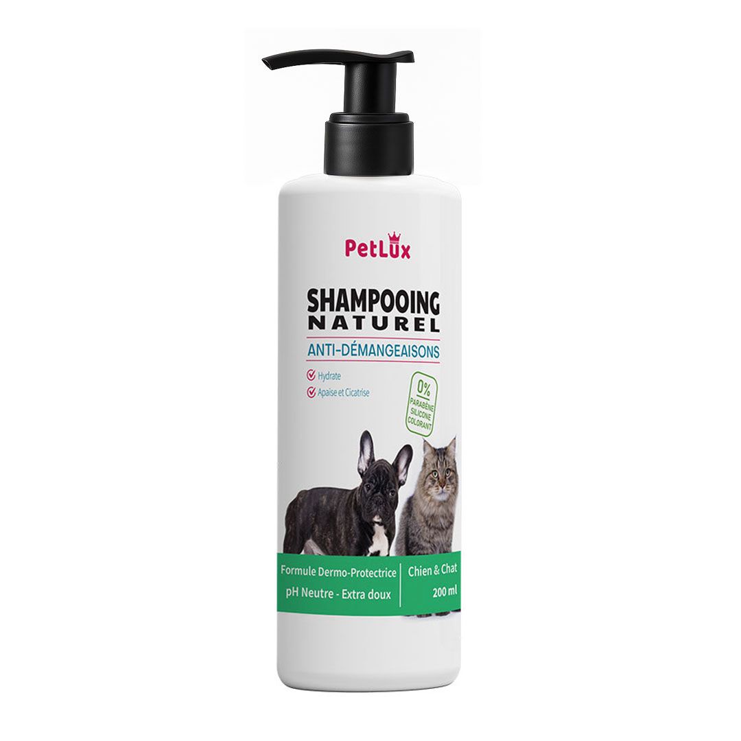 Petlux Shampooing Naturel Anti-Démangeaison – Chien & Chat (200ml)