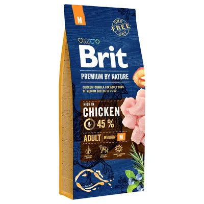 Brit Croquette chien adult M riche en poulet 15kg