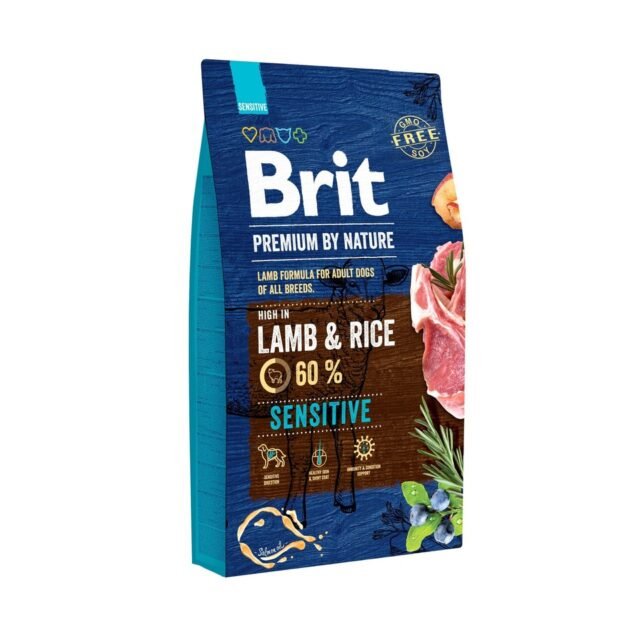 Brit Premium by Nature Croquettes Sensitive Lamb (agneau)pour chien adult 15kg