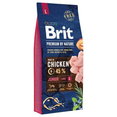 Brit Croquette pour chien Junior L riche en poulet 15kg