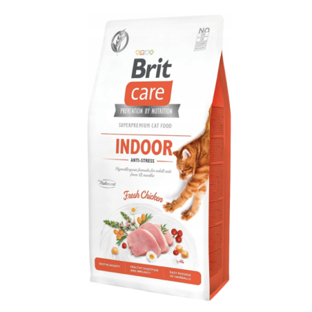 Brit Care Indoor Anti-stress  pour chat d’Intérieur 2kg