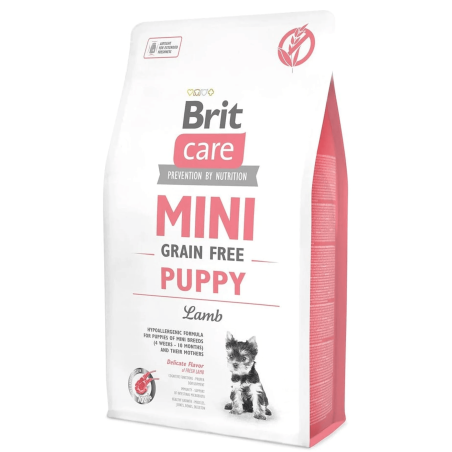 Brit Care Croquettes sans céréales pour chiots de très petite race et mères – Sac 2 kg