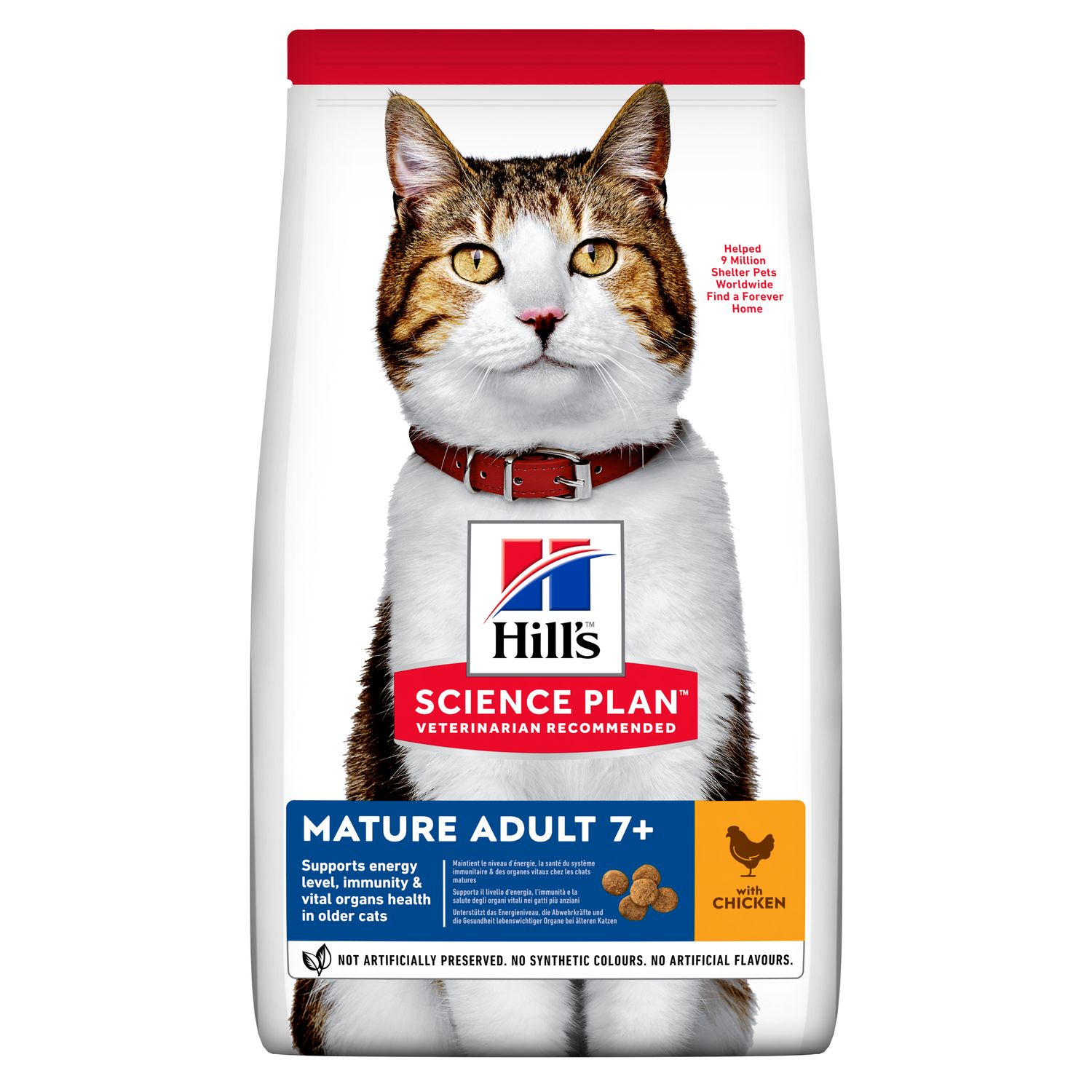 Hill’s Science Plan MATURE ADULT 7+ Aliment pour Chat adulte au poulet (1.5kg)